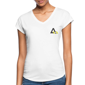 Women's Tri-Blend V-Neck T-Shirt - white
