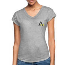 Load image into Gallery viewer, Women&#39;s Tri-Blend V-Neck T-Shirt - heather gray
