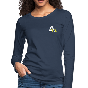 Women's Premium Long Sleeve T-Shirt - navy