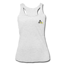 Load image into Gallery viewer, Women’s Tri-Blend Racerback Tank - heather white
