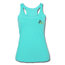 Load image into Gallery viewer, Women’s Tri-Blend Racerback Tank - turquoise
