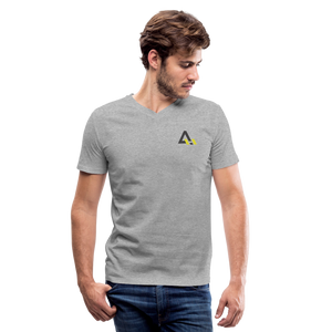 Men's V-Neck T-Shirt - heather gray