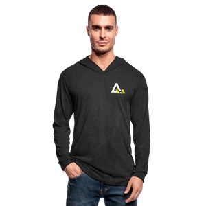 Unisex Tri-Blend Hoodie Shirt - heather black