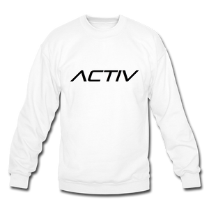 Men's Activ Crewneck Sweatshirt (Black Print) - white