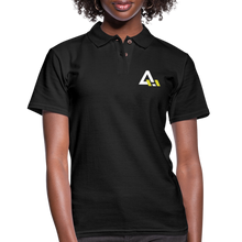 Load image into Gallery viewer, Women&#39;s Pique Polo Shirt - black

