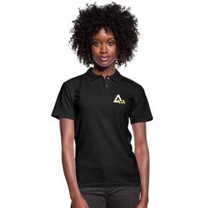 Women's Pique Polo Shirt - black