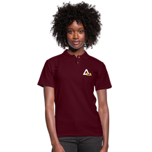 Load image into Gallery viewer, Women&#39;s Pique Polo Shirt - burgundy
