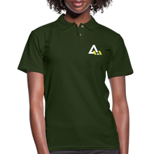 Load image into Gallery viewer, Women&#39;s Pique Polo Shirt - forest green
