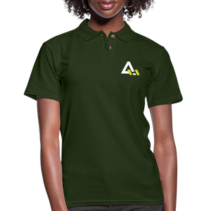 Women's Pique Polo Shirt - forest green