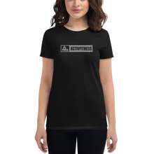 Load image into Gallery viewer, Women&#39;s Black Banner T-Shirt
